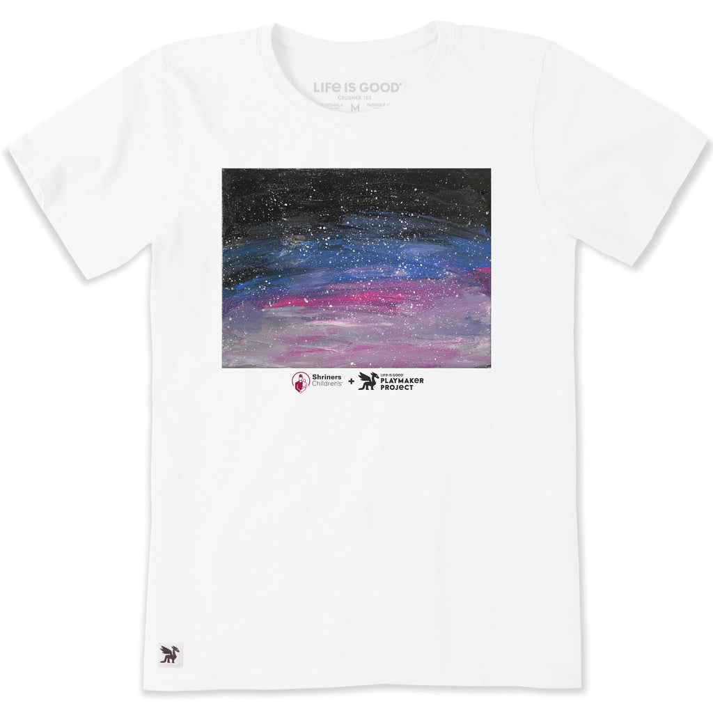 Women's Northern Lights Galaxy Short Sleeve Crusher Tee product image 1