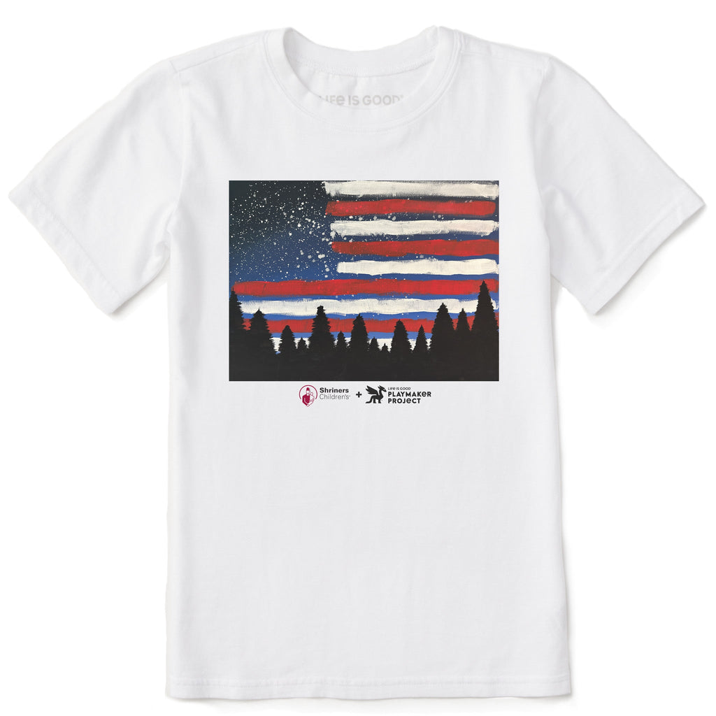 Kids America at Night Short Sleeve Crusher Tee product image 1