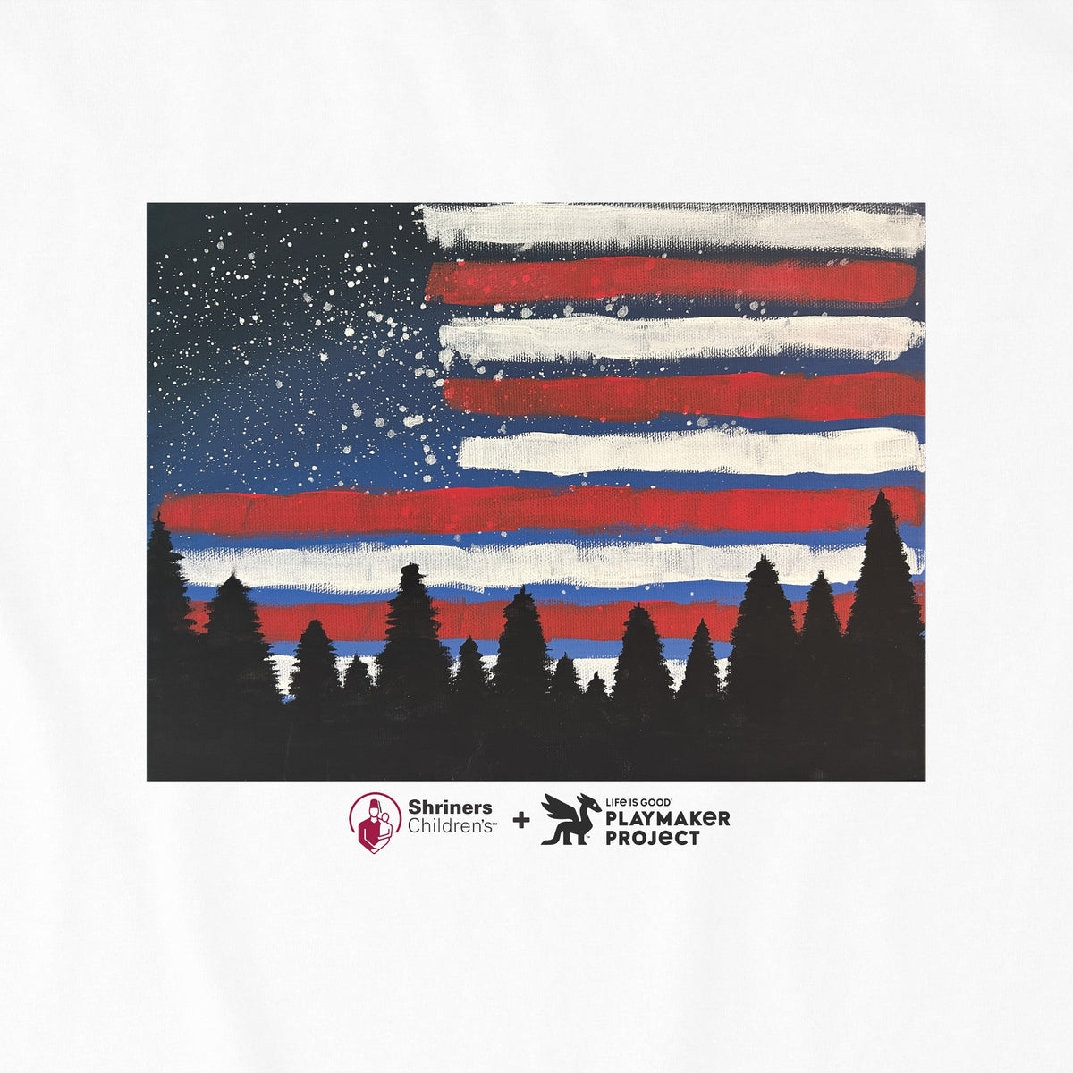 Kids America at Night Short Sleeve Crusher Tee product image 2