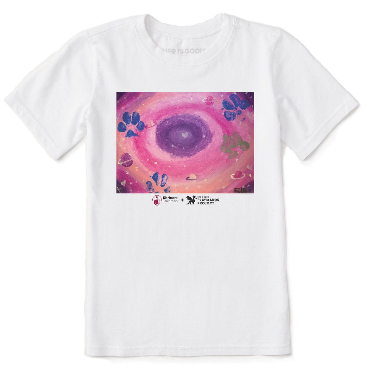 Kids Celestial PAWSitive Galaxy Short Sleeve Crusher Tee product image 1