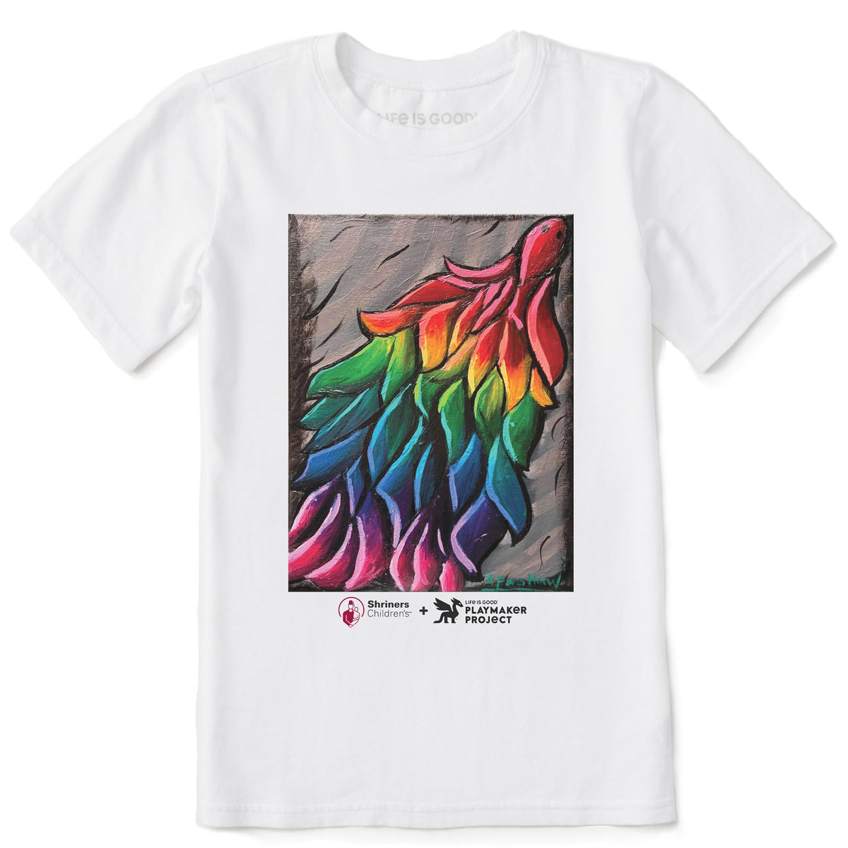 Kids Flowing Hues Short Sleeve Crusher Tee product image 1