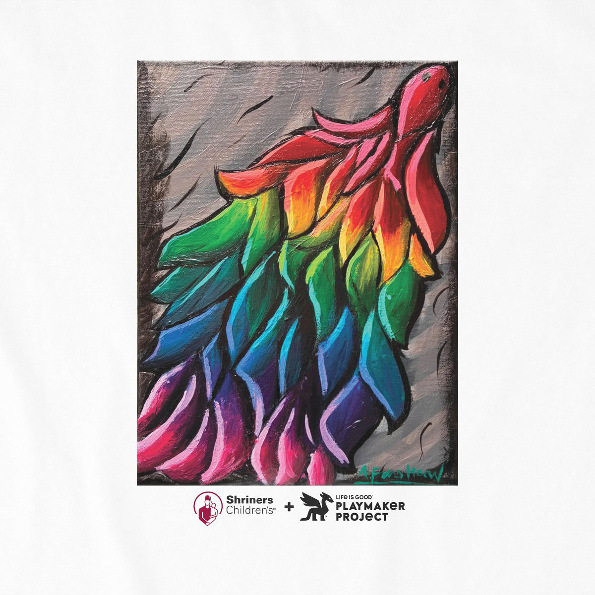 Kids Flowing Hues Short Sleeve Crusher Tee product image 2