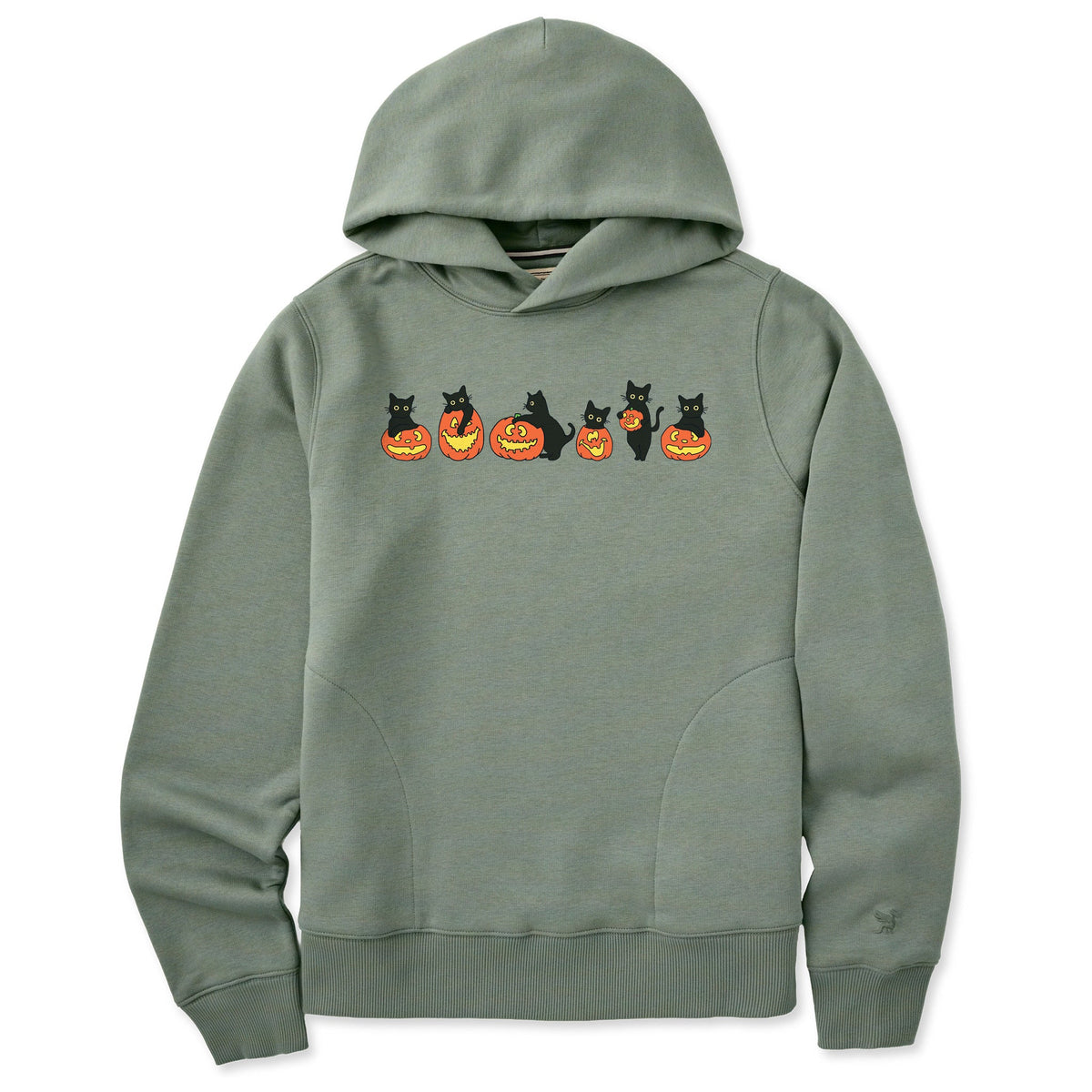 Women's Pumpkin Cats Good Vibes Hoodie product image 1