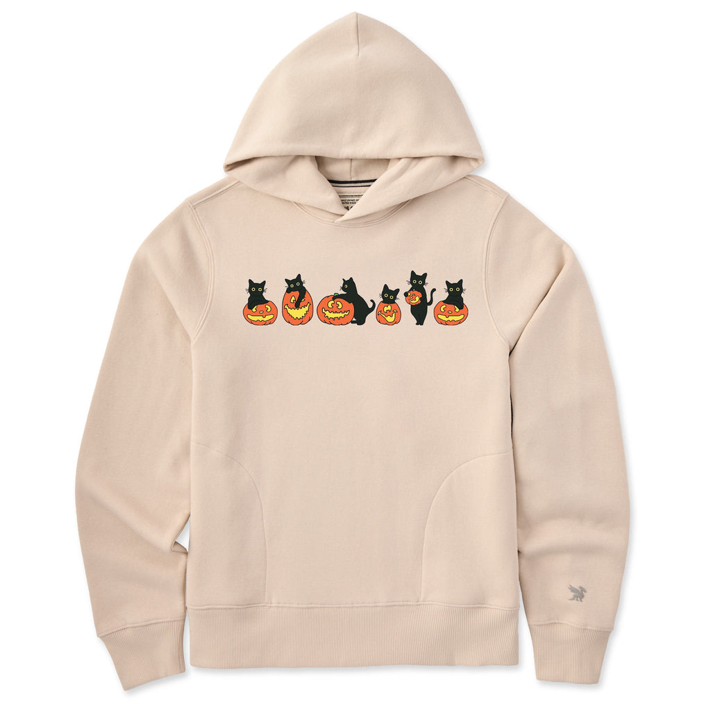 Women's Pumpkin Cats Good Vibes Hoodie product image 3