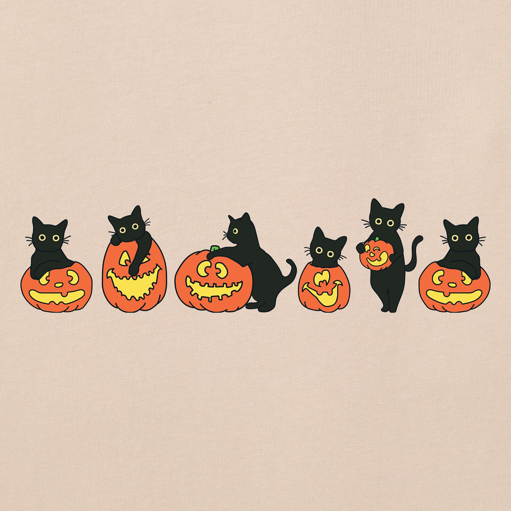 Women's Pumpkin Cats Good Vibes Hoodie product image 4