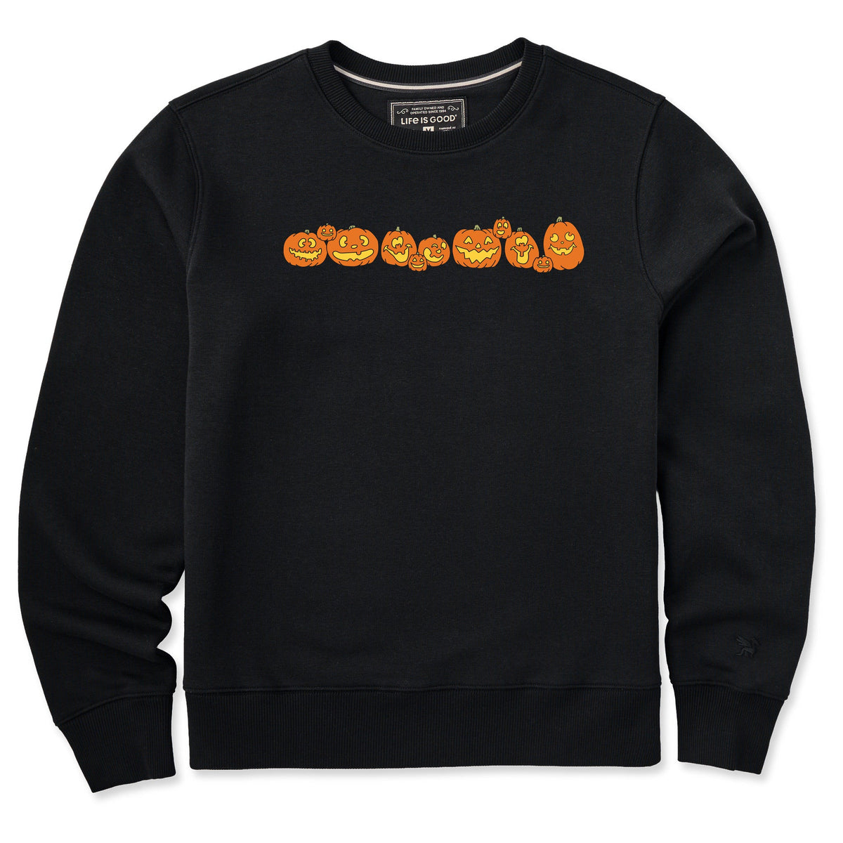 Women's Jack-O-Lanterns Good Vibes Crew