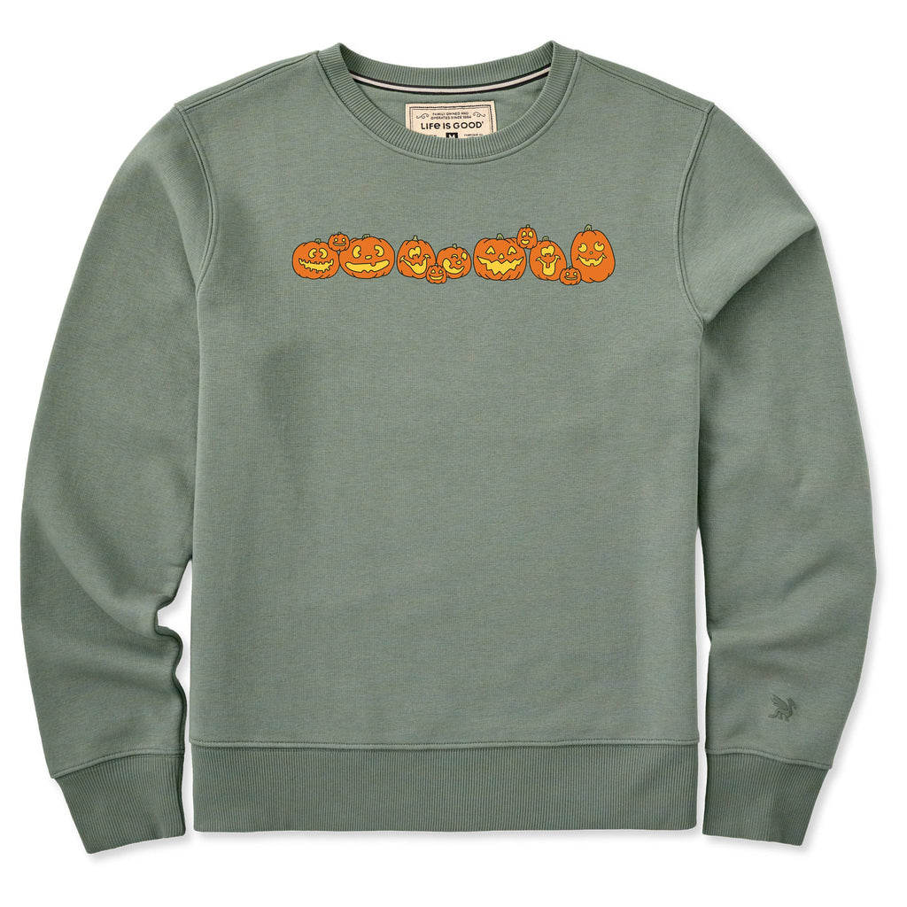 Women's Jack-O-Lanterns Good Vibes Crew