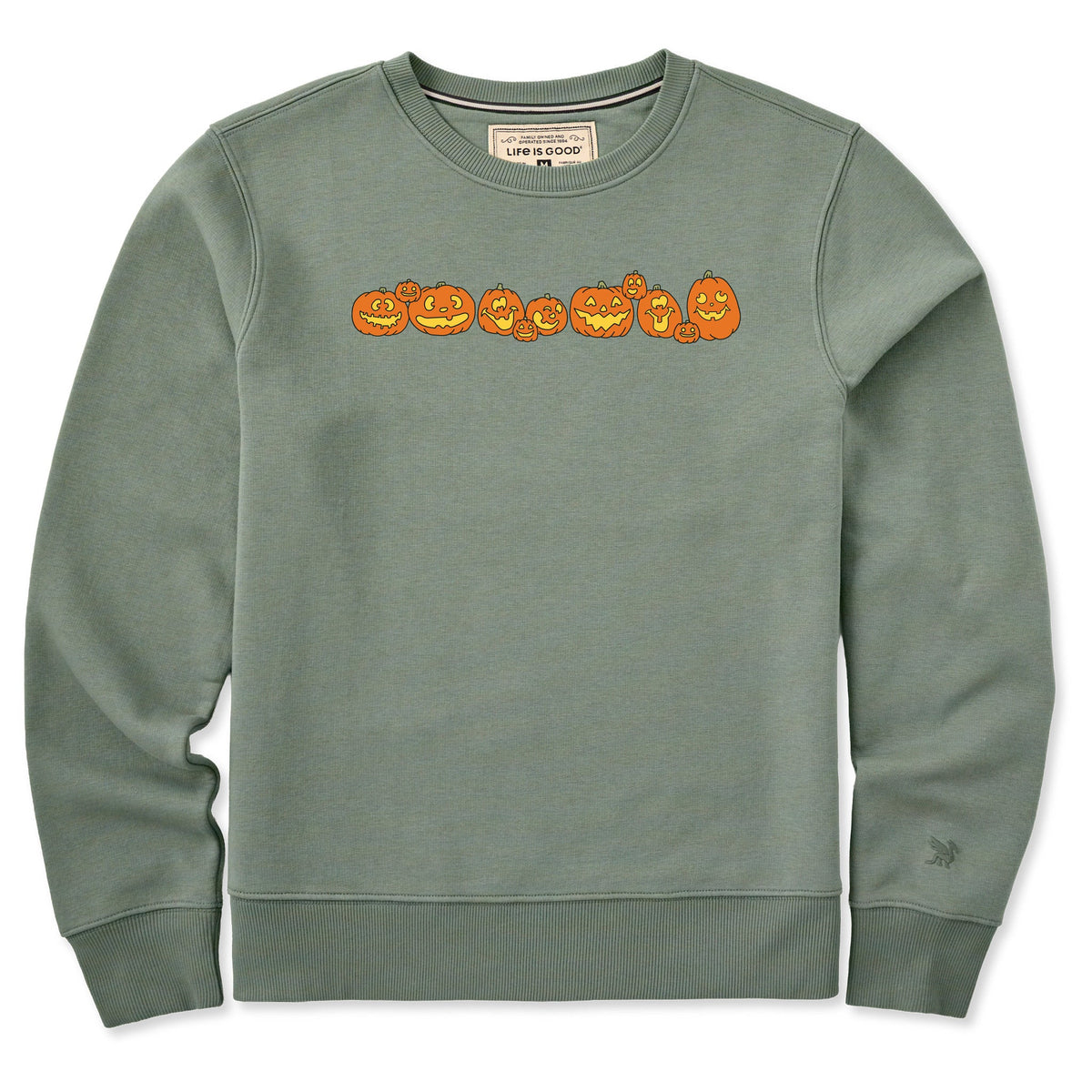 Women's Jack-O-Lanterns Good Vibes Crew