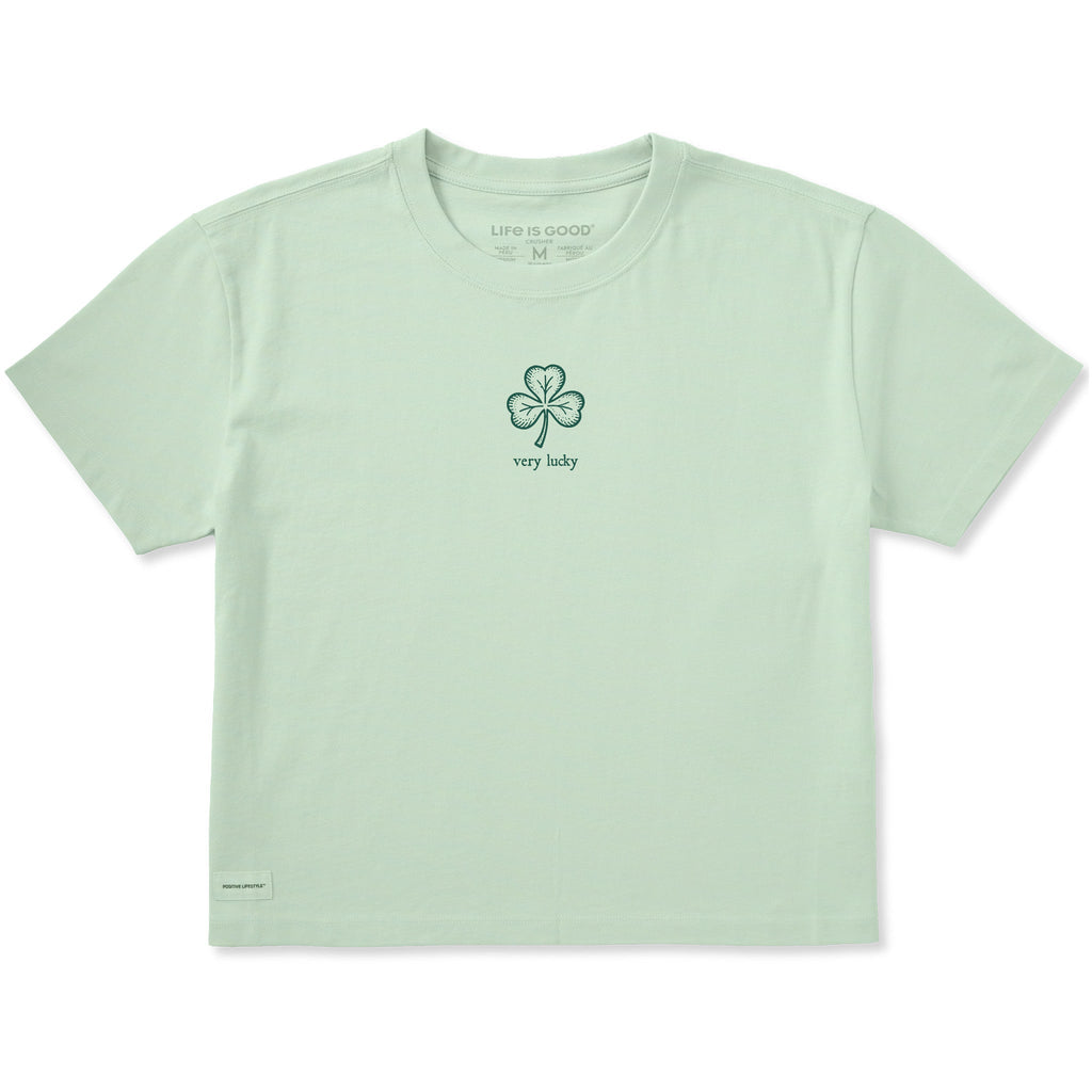 Women's Very Lucky Clover Short Sleeve Crusher Boxy Tee product image 1