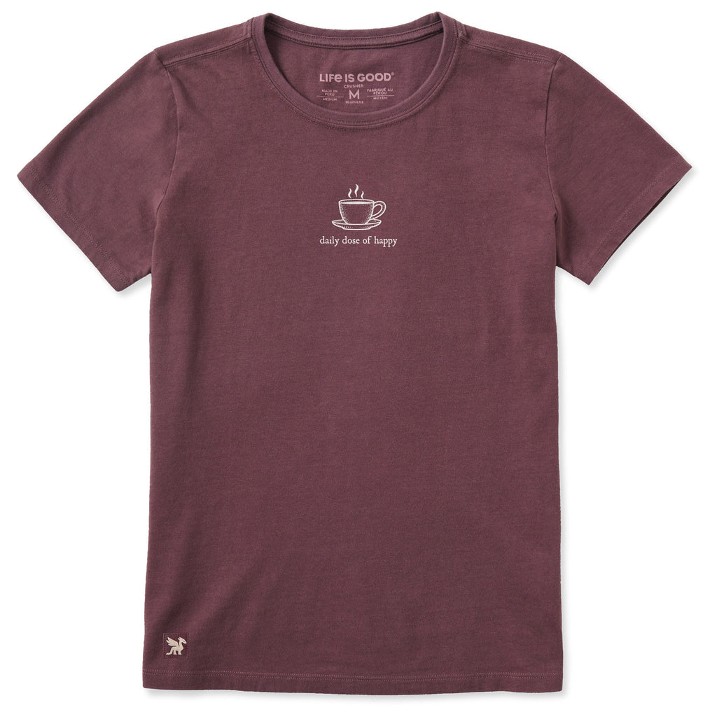 Women's Daily Dose of Happy Short Sleeve Crusher Tee