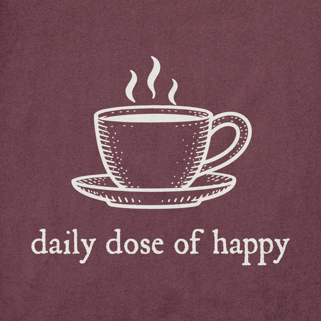 Women's Daily Dose of Happy Short Sleeve Crusher Tee