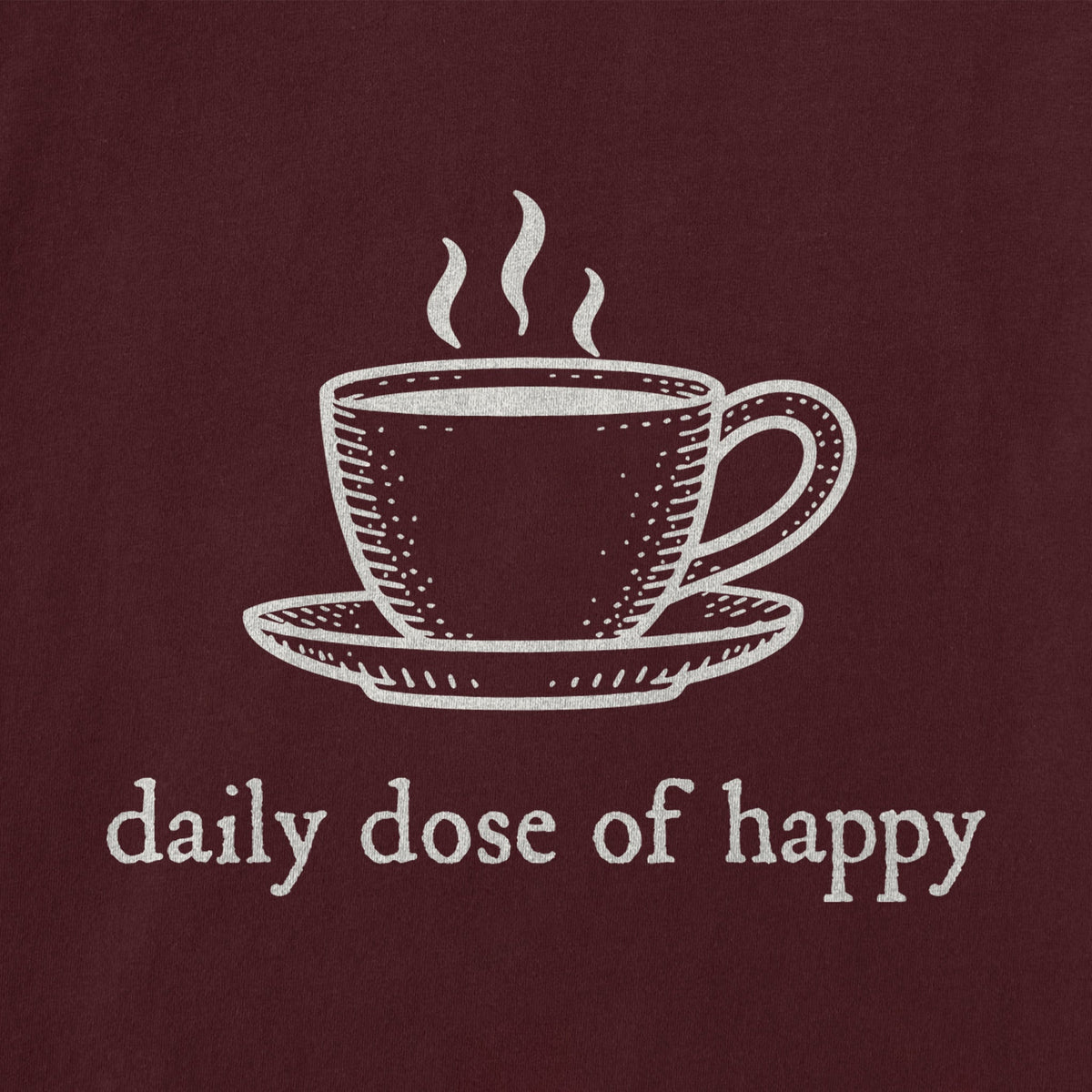 Women's Daily Dose of Happy Short Sleeve Crusher Boxy Tee
