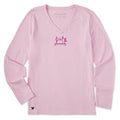 Women's Sewing Machine Long Sleeve Crusher Vee product image 1