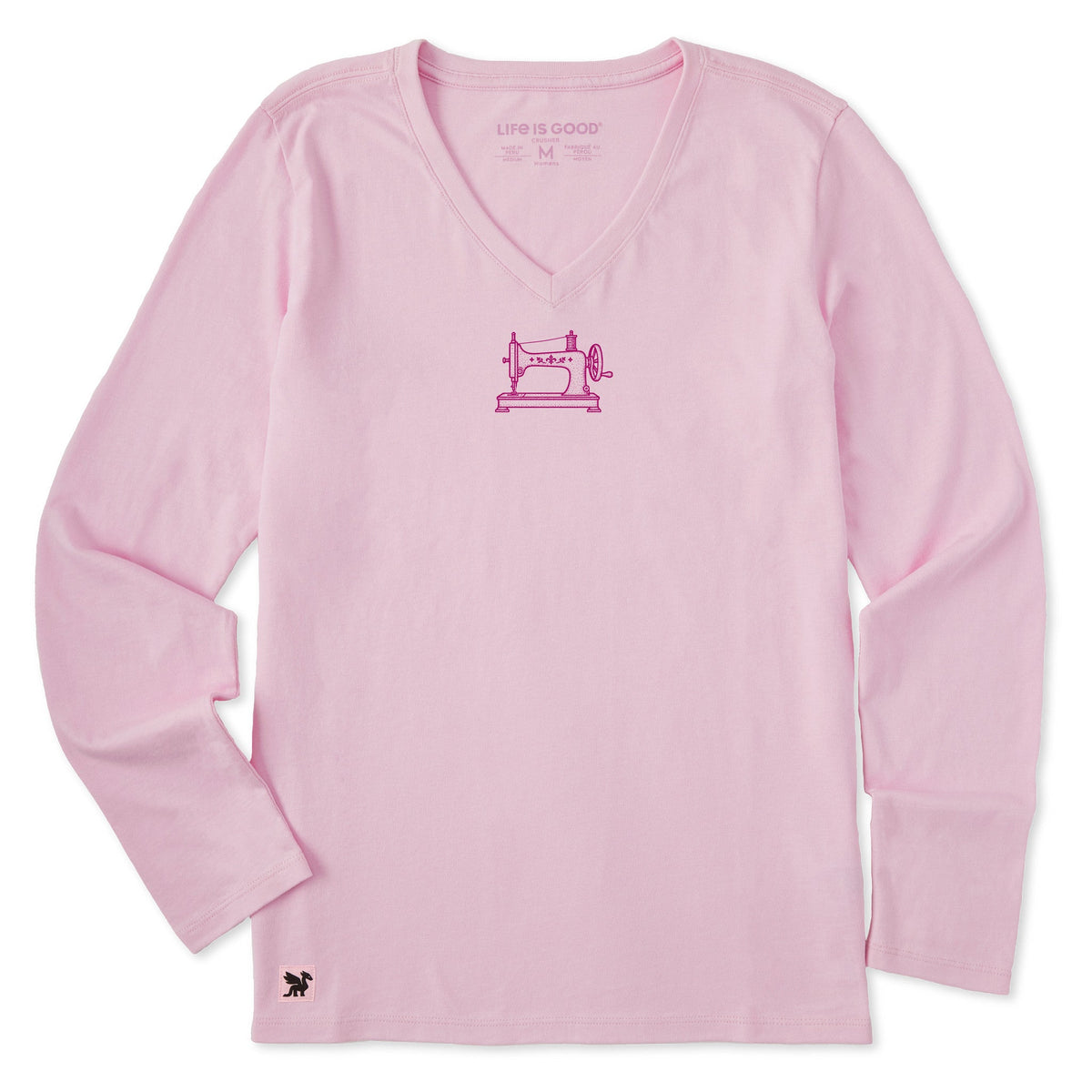 Women's Sewing Machine Long Sleeve Crusher Vee product image 1