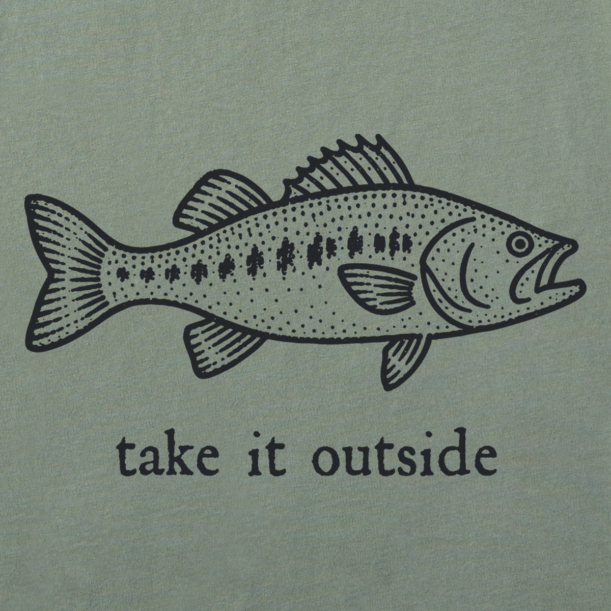 Women's Fish Take It Outside Short Sleeve Crusher Tee product image 2