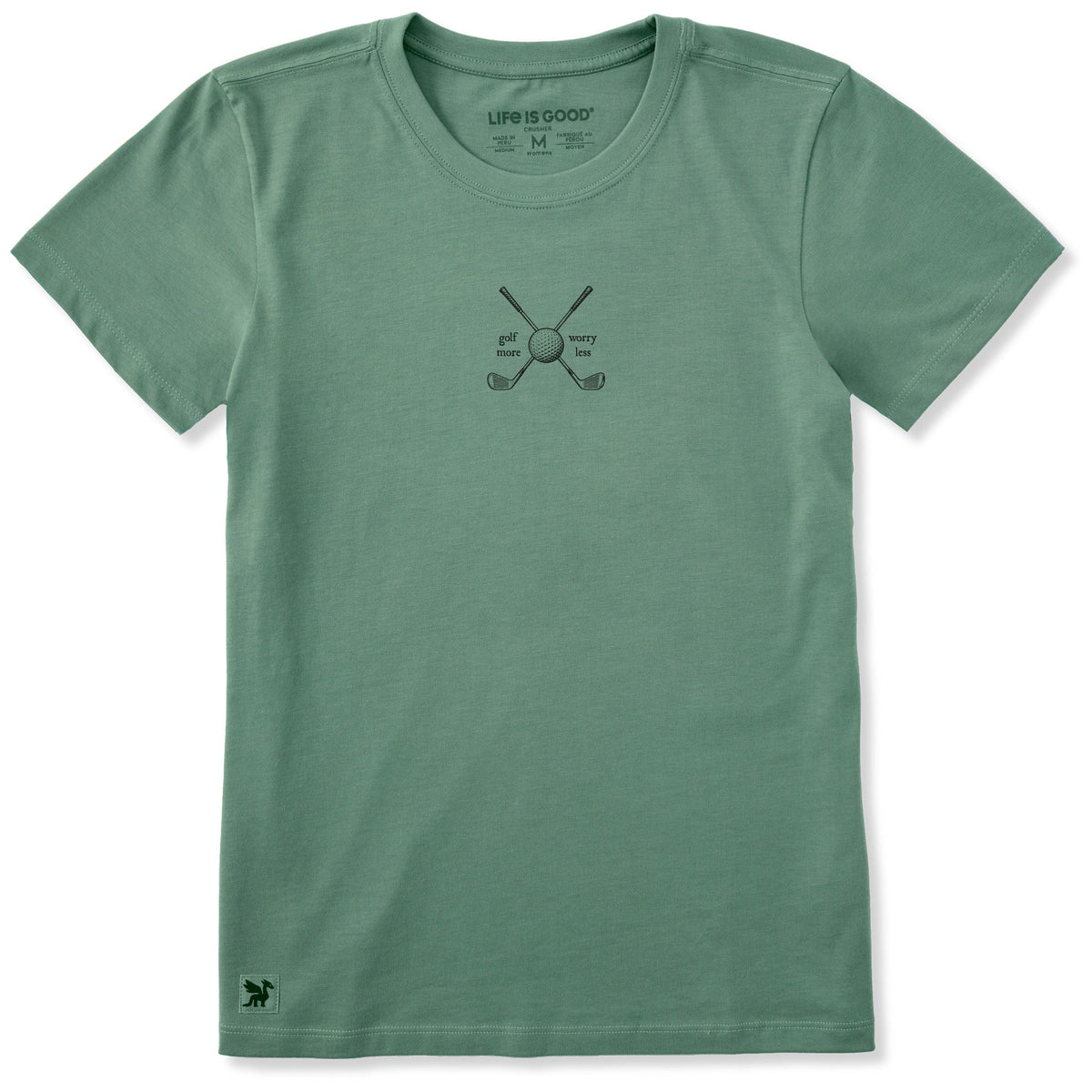 Women's Worry Less Golf More Short Sleeve Crusher Tee product image 1