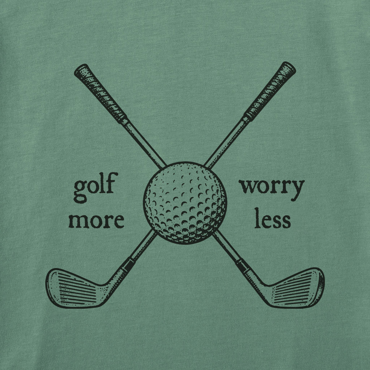 Women's Worry Less Golf More Short Sleeve Crusher Tee product image 2