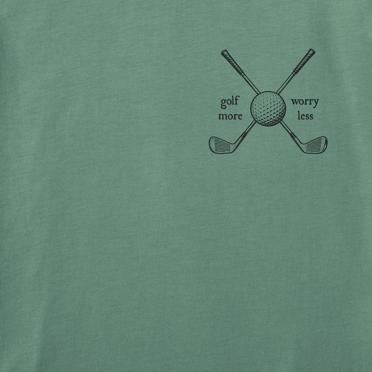 Men's Worry Less Golf More Short Sleeve Crusher Tee product image 2