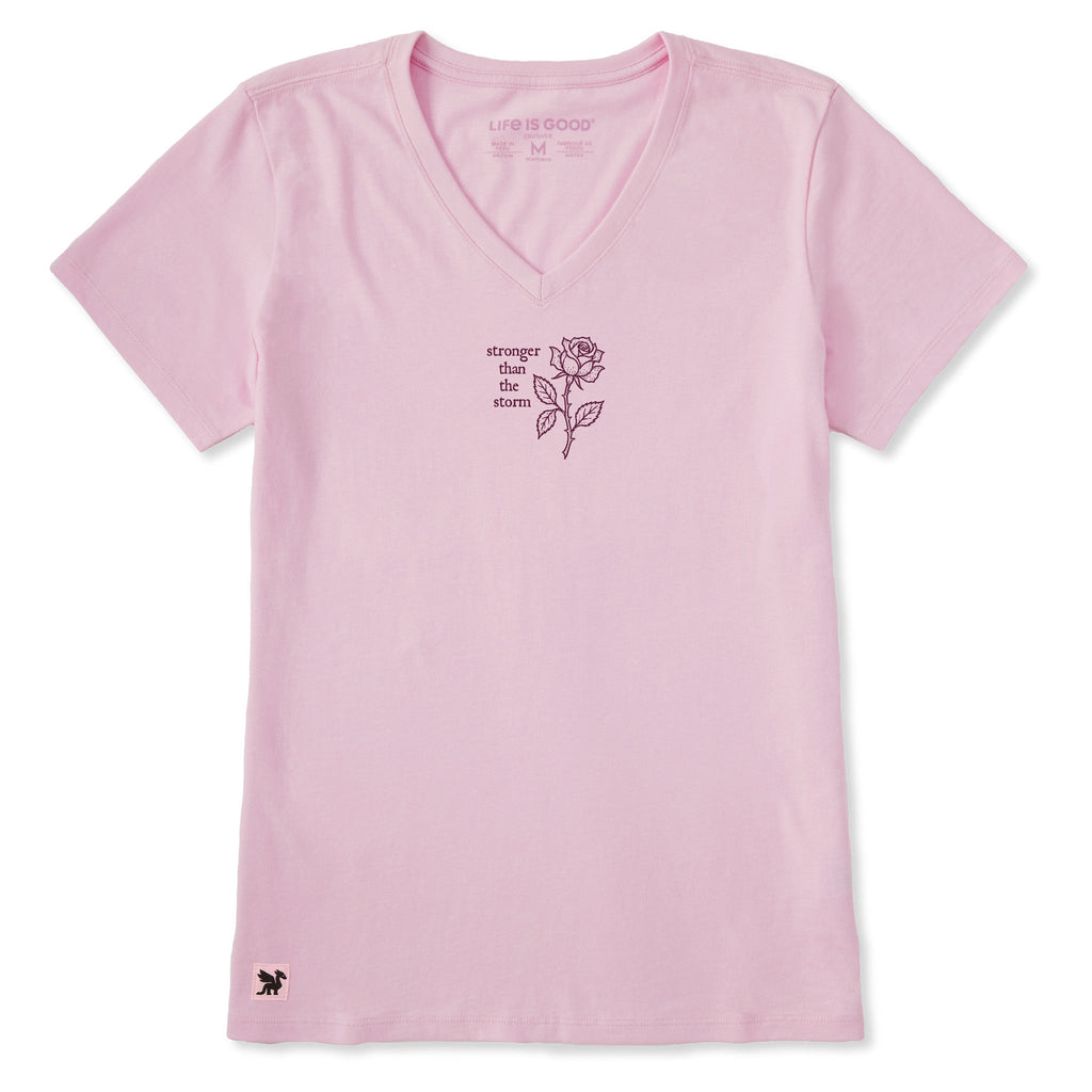 Women's Stronger Rose Short Sleeve Crusher Vee product image 1
