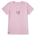 Women's Stronger Rose Short Sleeve Crusher Vee product image 1