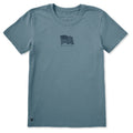 Women's I Love My Country Flag Short Sleeve Crusher Tee product image 1
