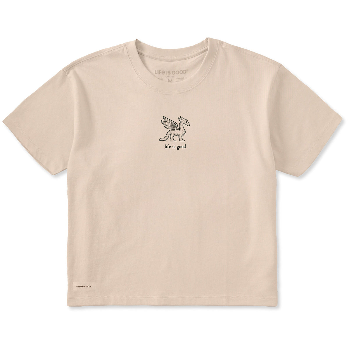 Women's Life is Good Dragon Short Sleeve Crusher Boxy Tee product image 1