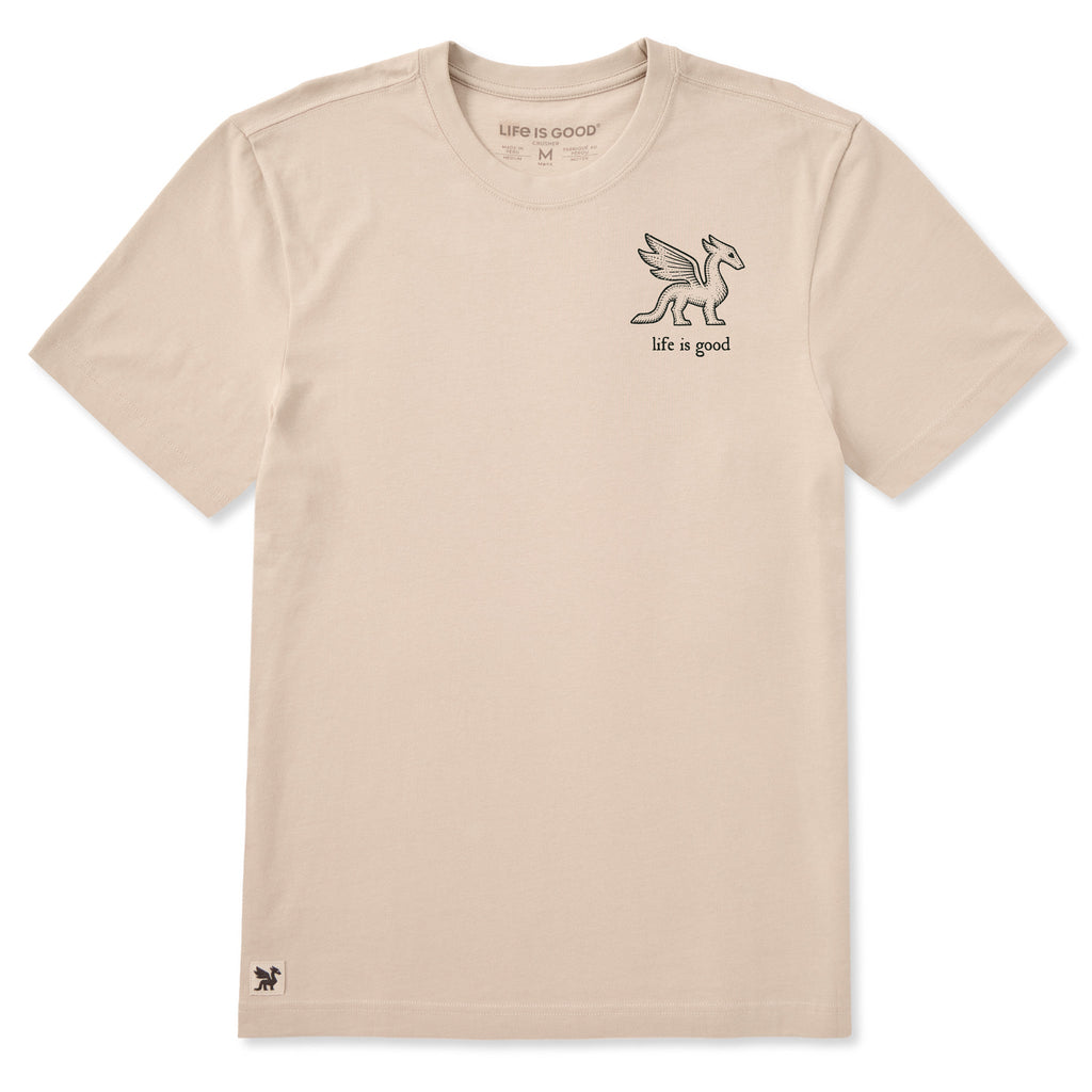 Men's Life is Good Dragon Short Sleeve Crusher Tee product image 1