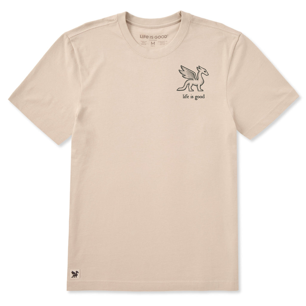 Men's Life is Good Dragon Short Sleeve Crusher Tee product image 1