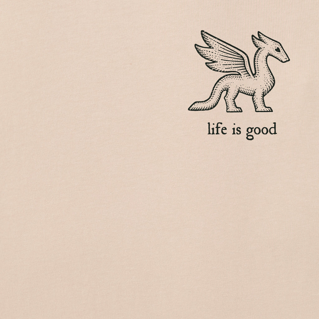 Men's Life is Good Dragon Short Sleeve Crusher Tee product image 2