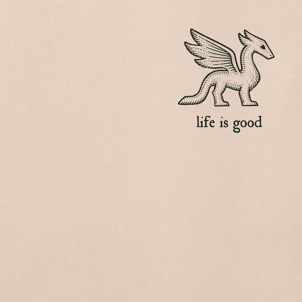 Men's Life is Good Dragon Short Sleeve Crusher Tee product image 2