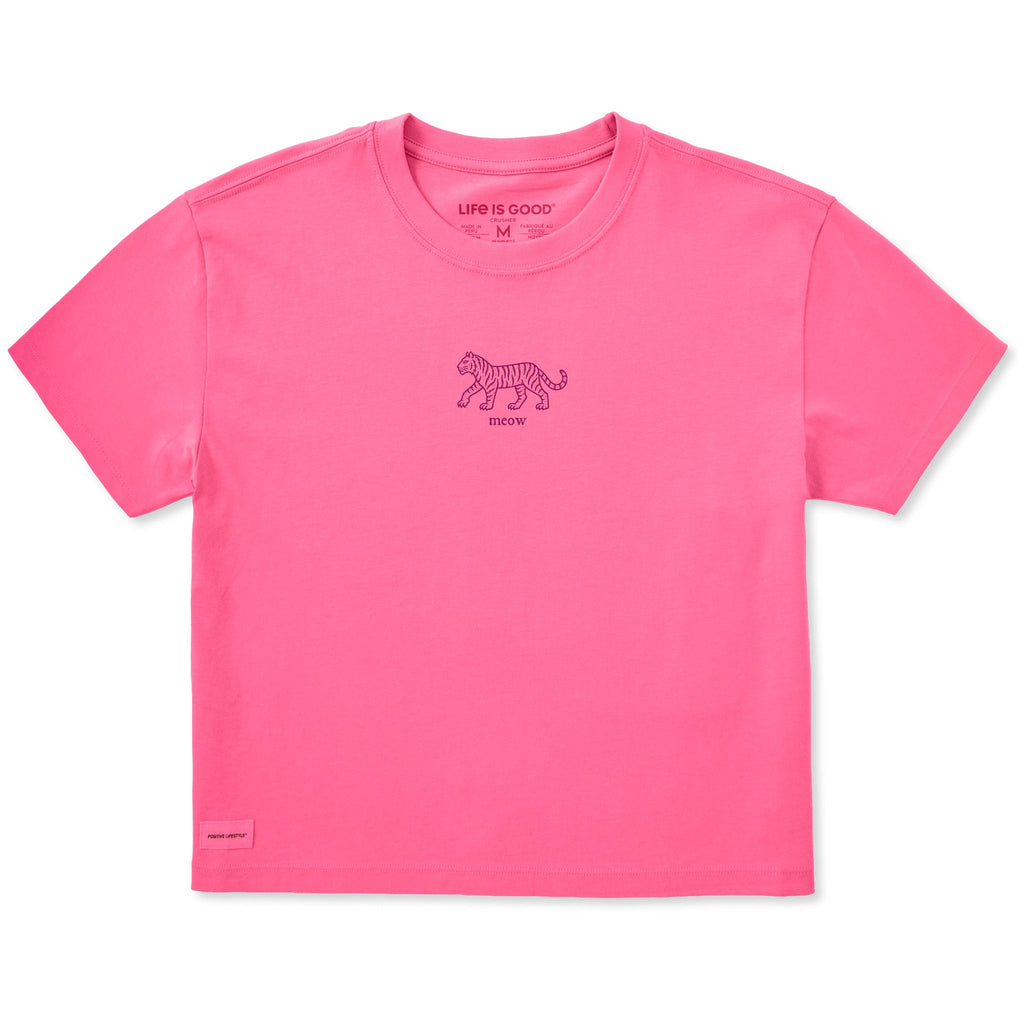 Women's Tiger Meow Short Sleeve Crusher Boxy Tee product image 1