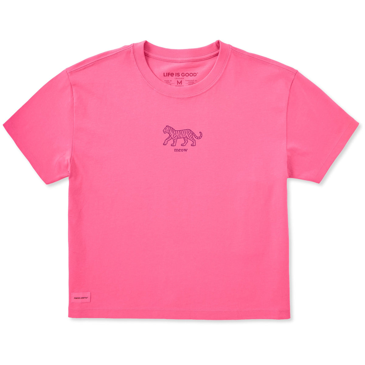 Women's Tiger Meow Short Sleeve Crusher Boxy Tee product image 1