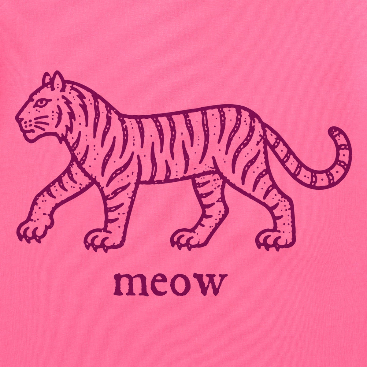 Women's Tiger Meow Short Sleeve Crusher Boxy Tee product image 2