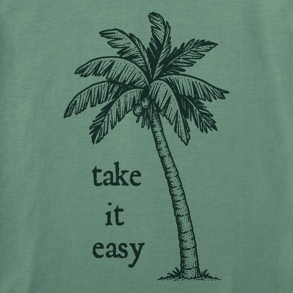 Women's Palm Tree Take It Easy Short Sleeve Crusher Tee product image 2