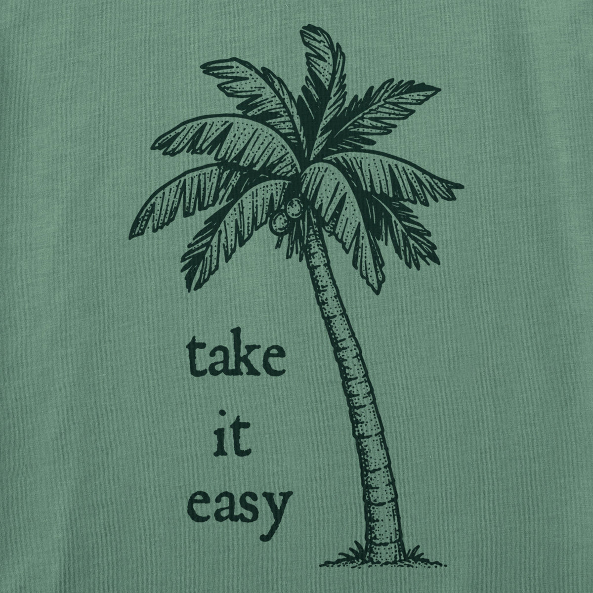 Women's Palm Tree Take It Easy Short Sleeve Crusher Tee product image 2