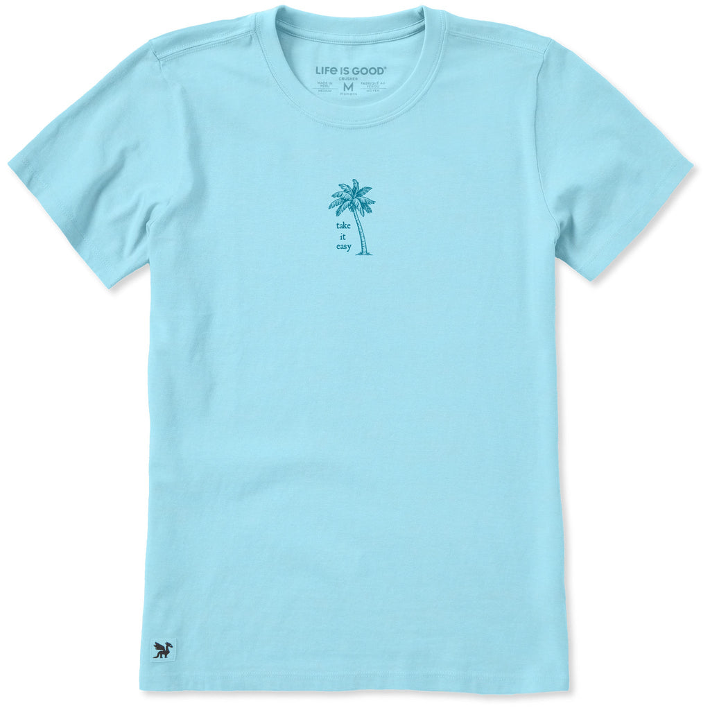 Women's Palm Tree Take It Easy Short Sleeve Crusher Tee product image 3
