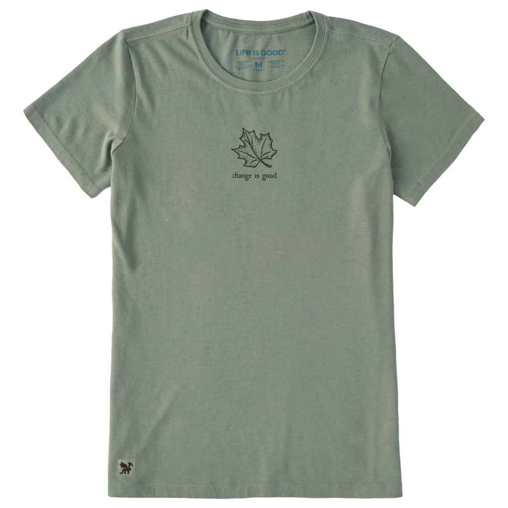 Women's Change is Good Leaf Short Sleeve Crusher Tee product image 1