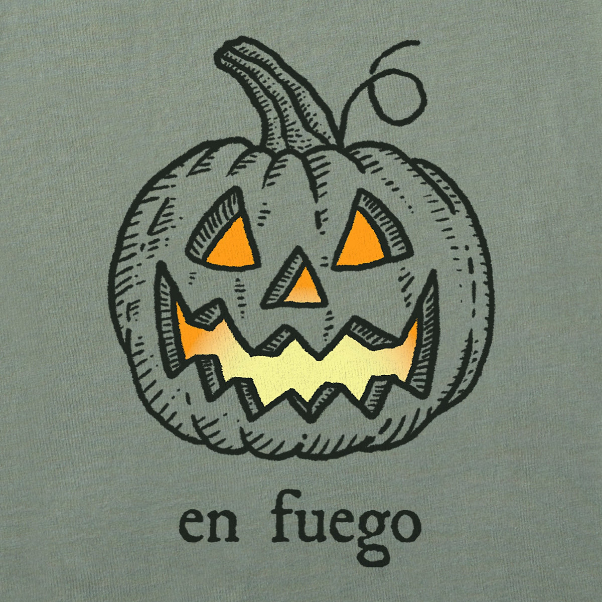 Women's Jack-O-Lantern En Fuego Short Sleeve Crusher Tee product image 2