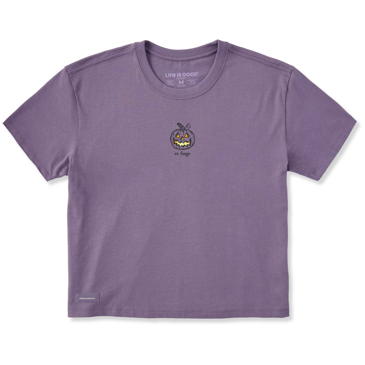 Women's Jack-O-Lantern En Fuego Short Sleeve Crusher Boxy product image 1