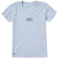 Women's Engraved Bicycle Short Sleeve Crusher Vee product image 1