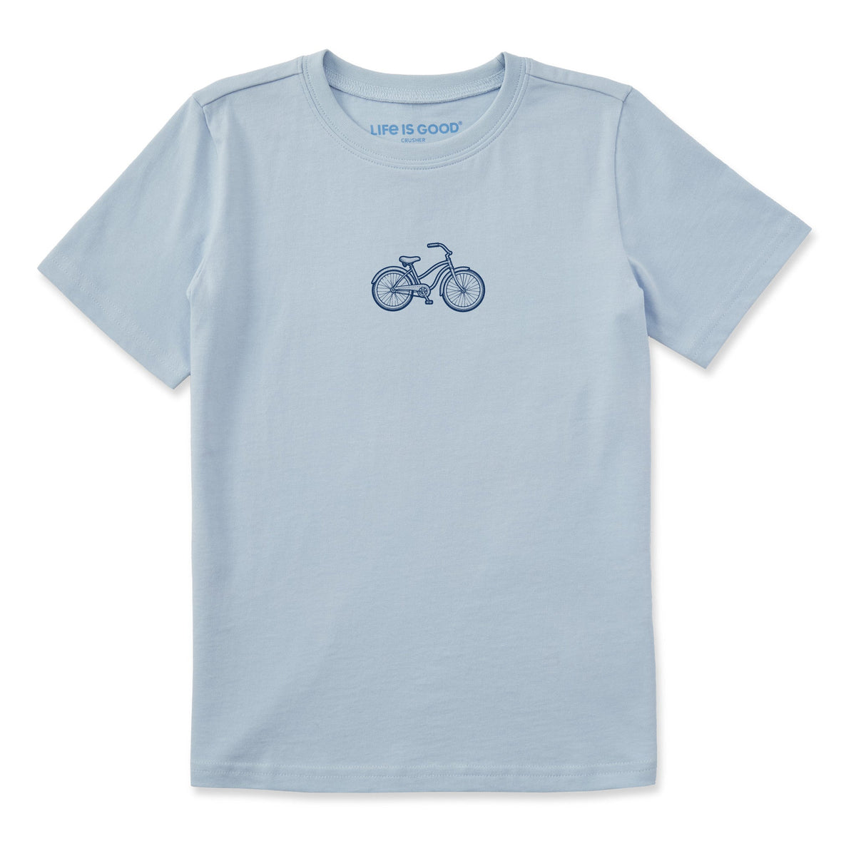 Kids Engraved Bicycle Short Sleeve Crusher Tee product image 1