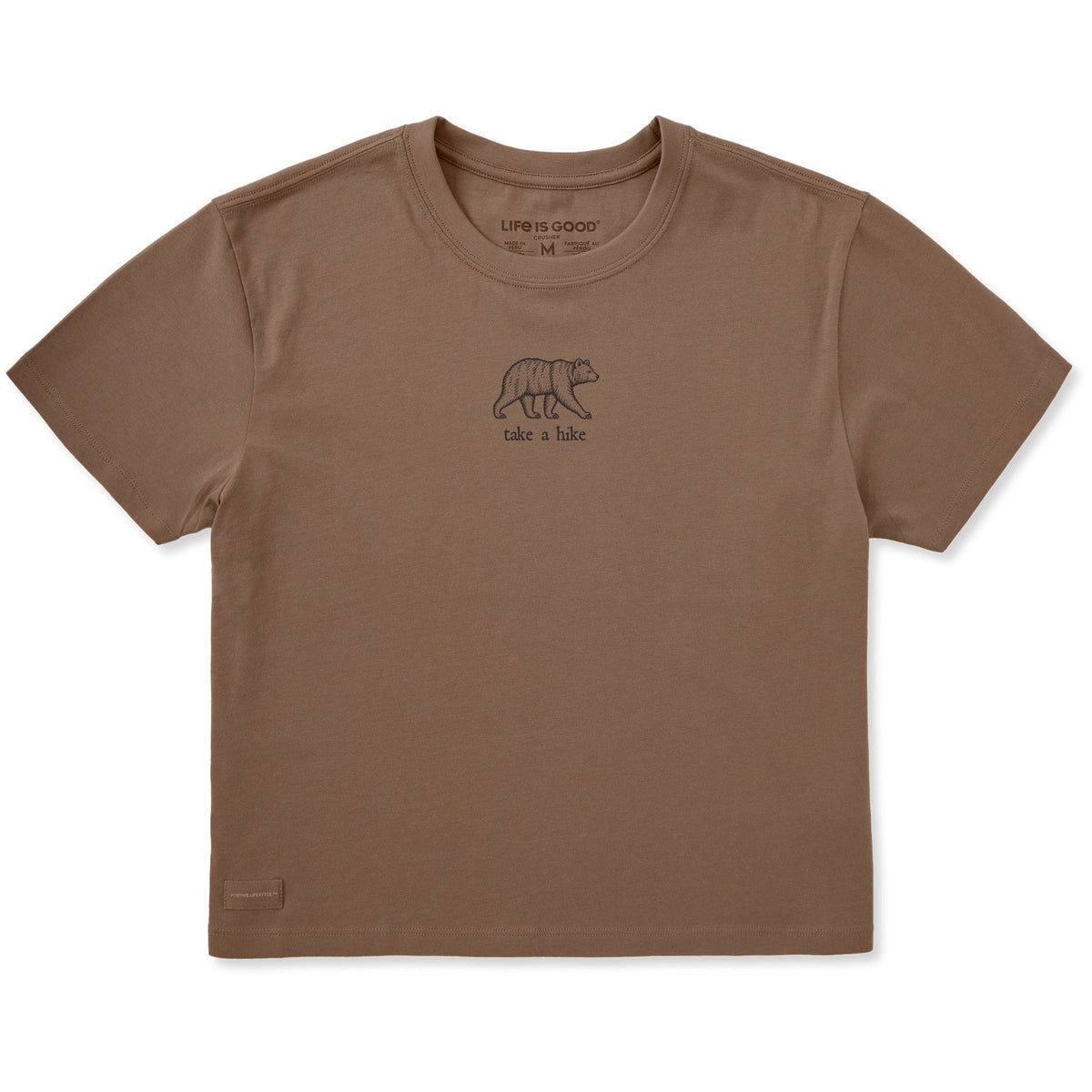 Women's Engraved Black Bear Short Sleeve Crusher Boxy Tee product image 1