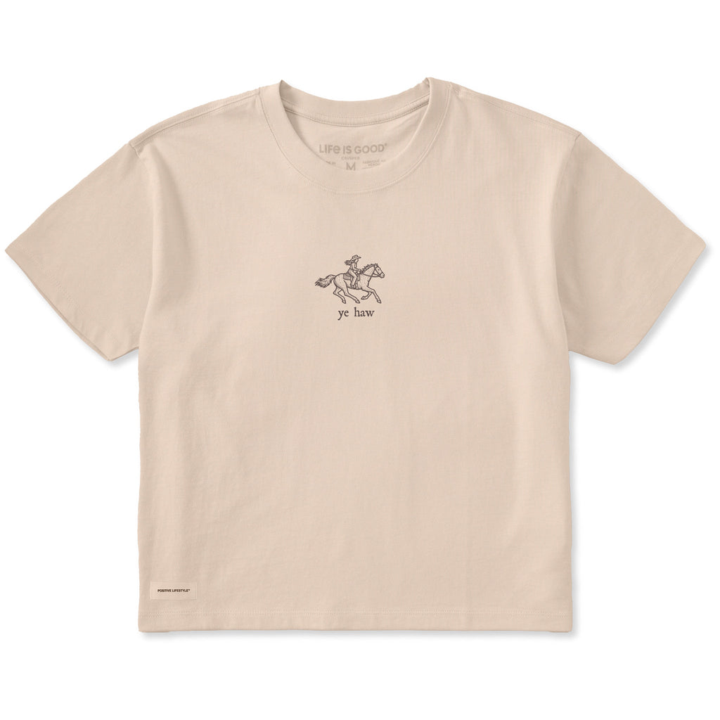 Women's Ye Haw Cowgirl Short Sleeve Crusher Boxy Tee