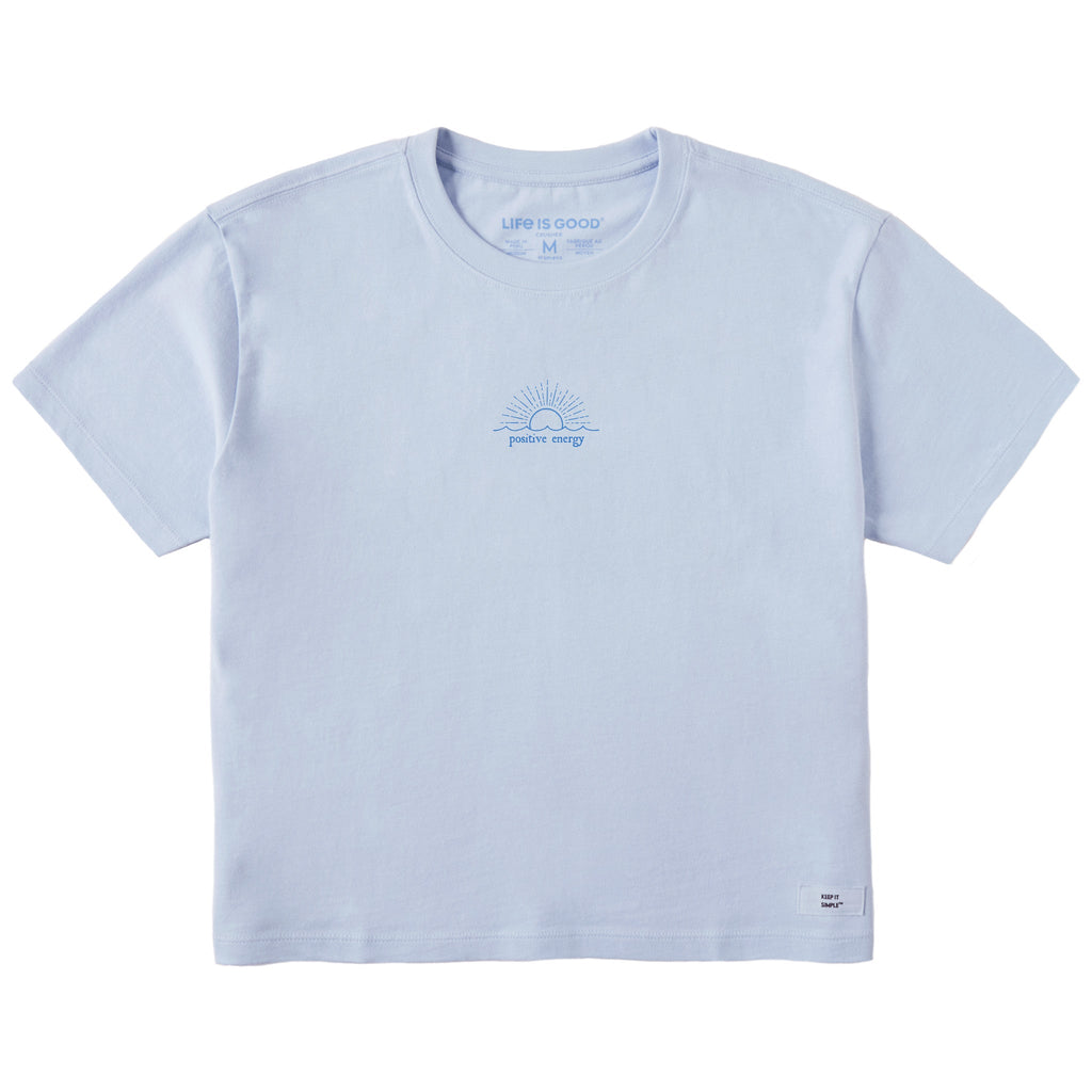 Women's Sunset Positive Energy Short Sleeve Crusher Boxy Tee product image 1