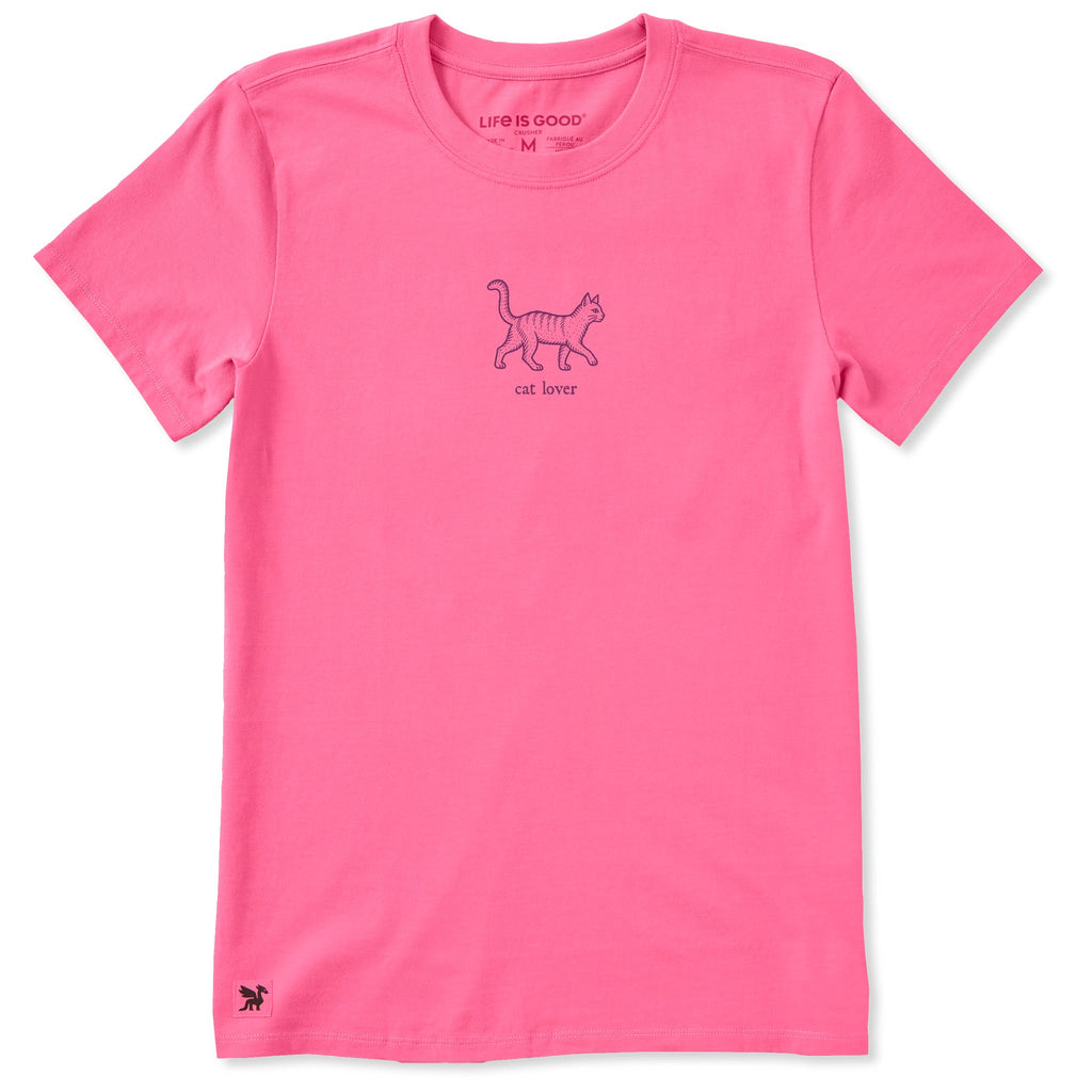 Women's Cat Lover Engraved Short Sleeve Crusher Tee product image 1