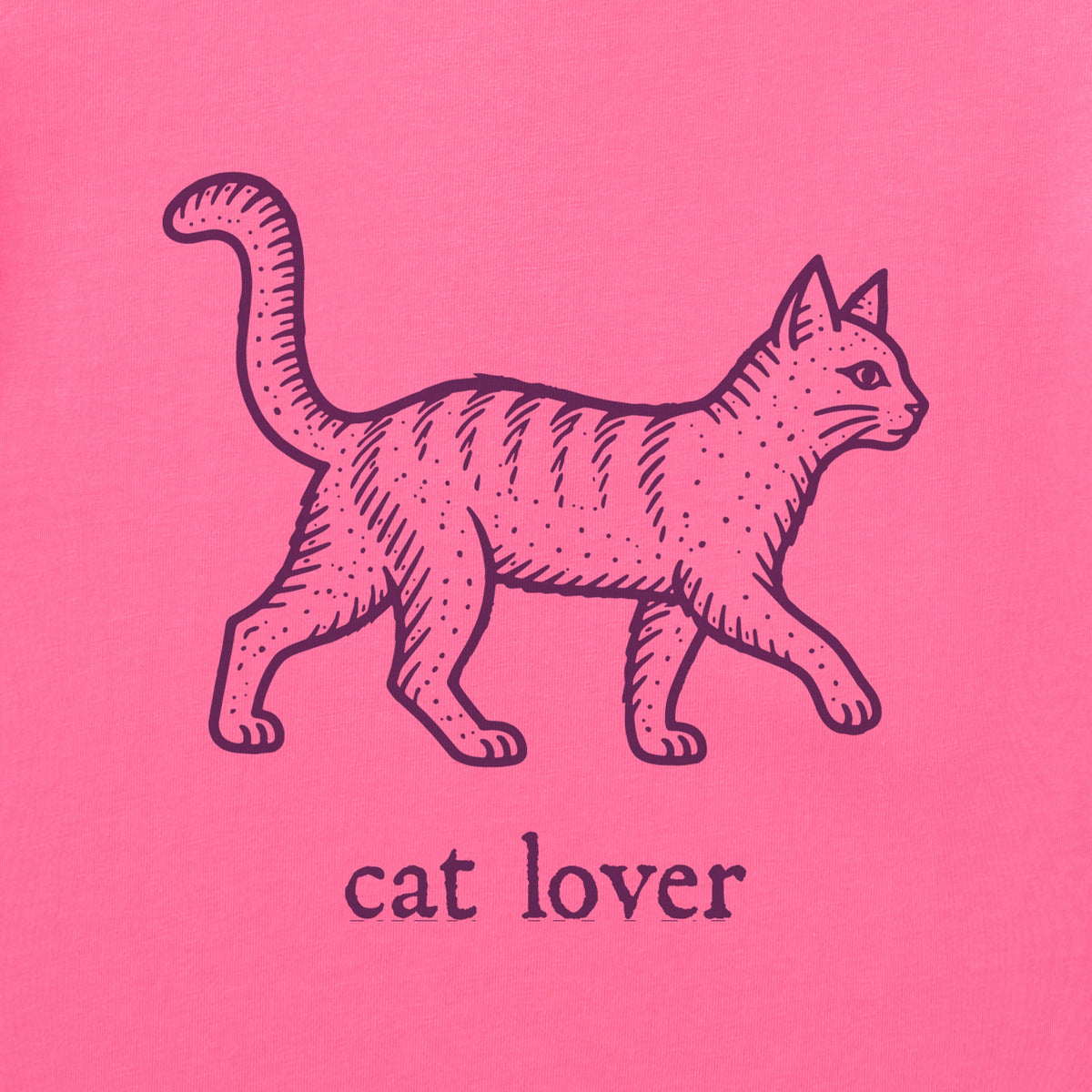Women's Cat Lover Engraved Short Sleeve Crusher Tee product image 2