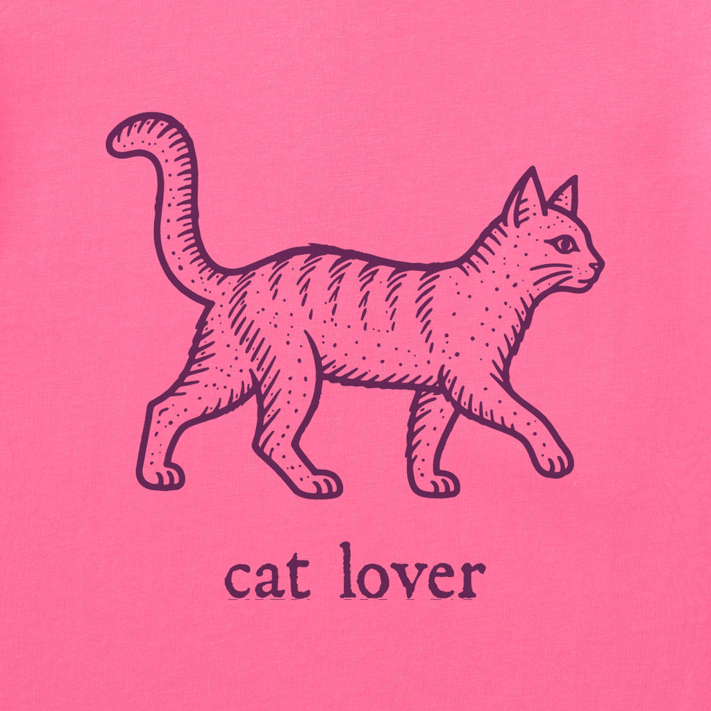 Kids Cat Lover Engraved Short Sleeve Crusher Tee product image 2