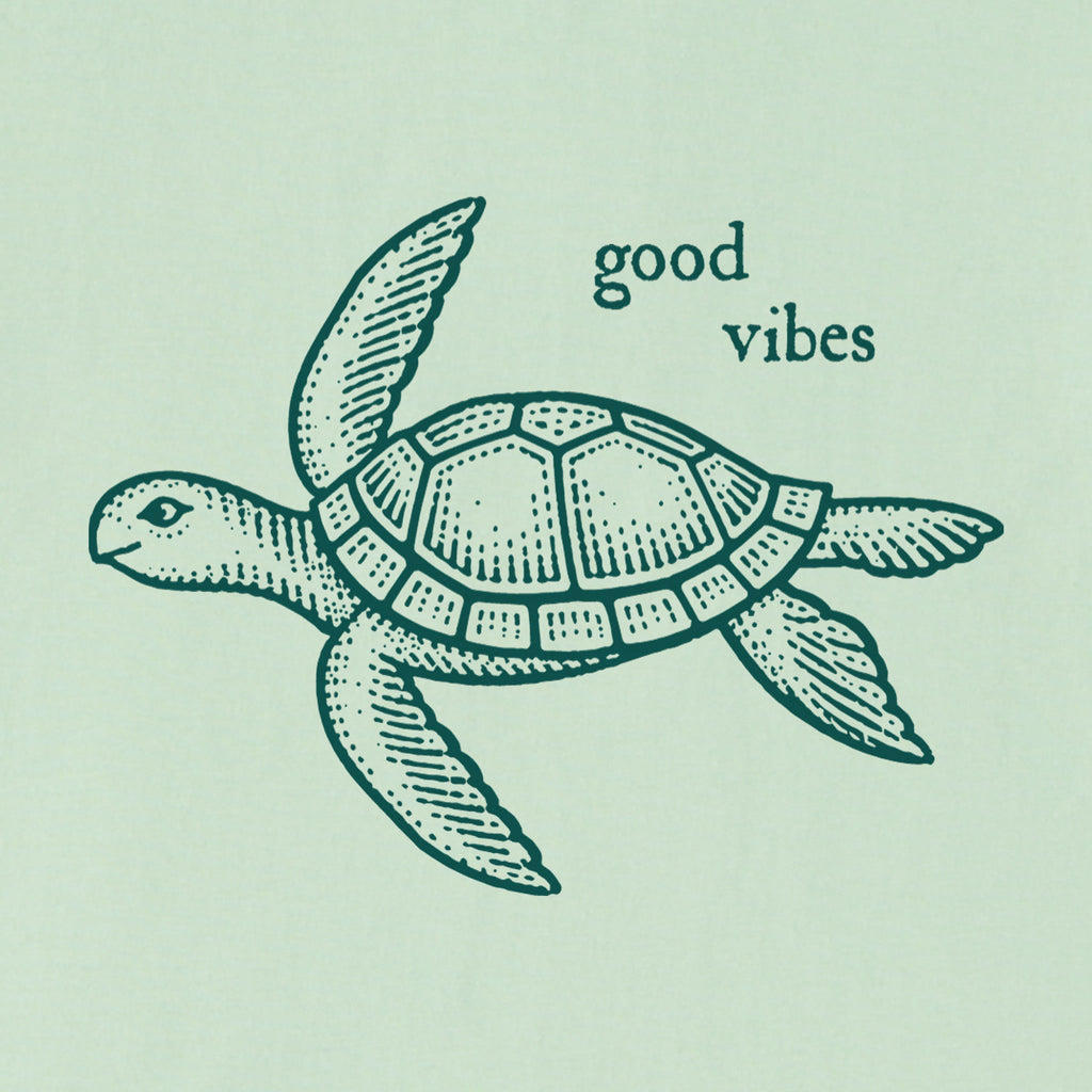 Women's Sea Turtle Good Vibes Short Sleeve Crusher Boxy Tee product image 2