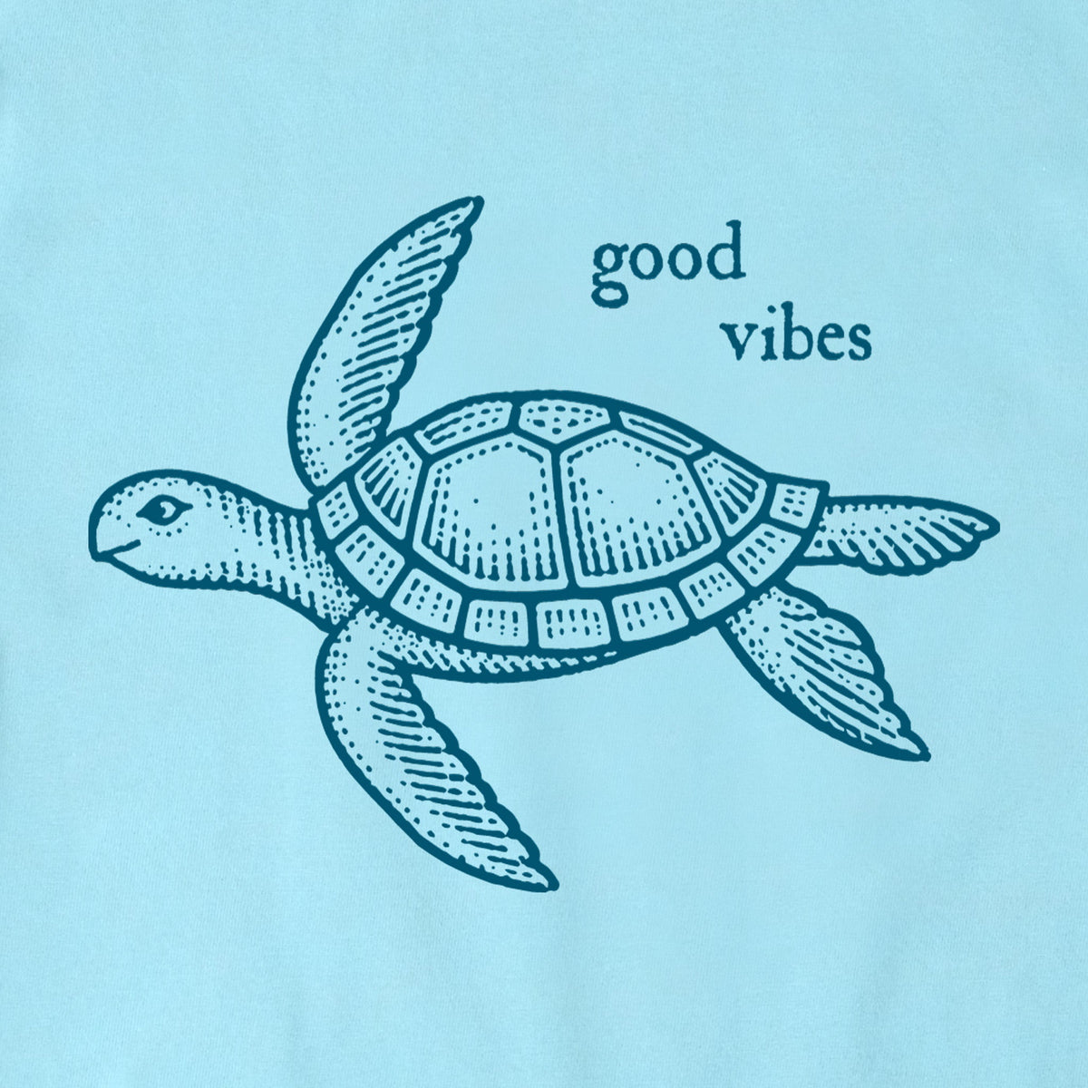 Women's Sea Turtle Good Vibes Short Sleeve Crusher Vee product image 2