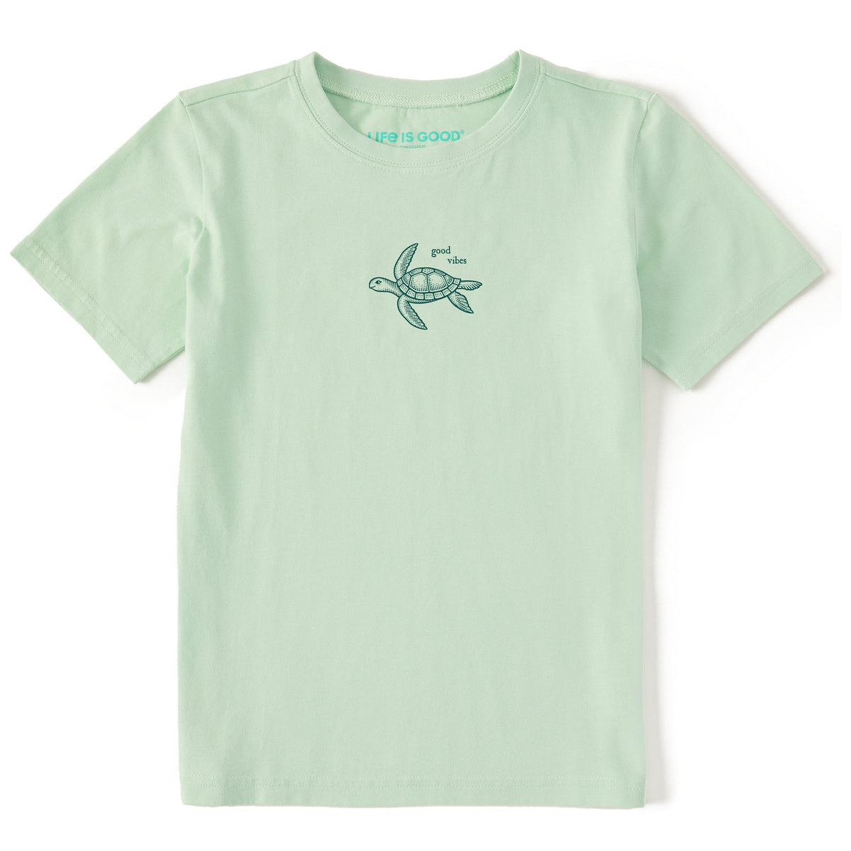 Kids Sea Turtle Good Vibes Short Sleeve Crusher Tee product image 1